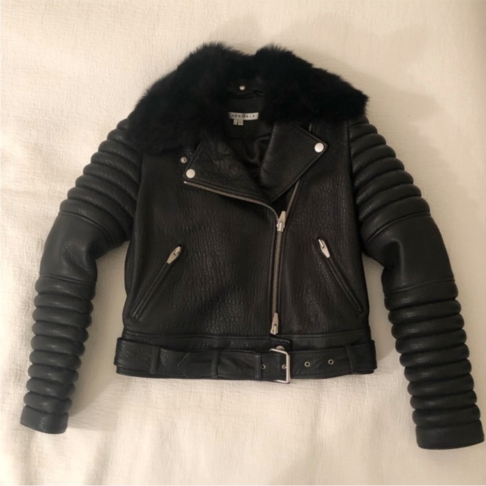 The Arrivals Ranier Women's Black Leather Jacket